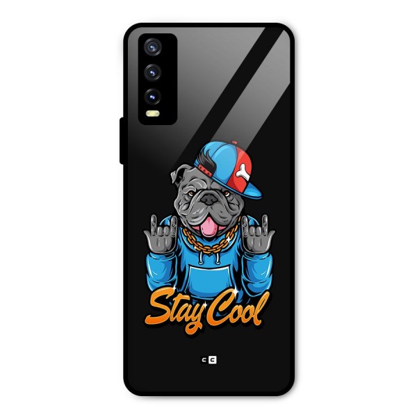 Chill Calm Cool Metal Back Case for Vivo Y20 2021