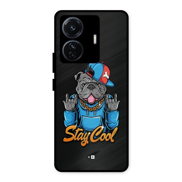 Chill Calm Cool Metal Back Case for iQOO Z6