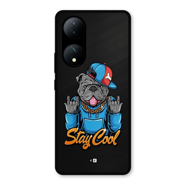 Chill Calm Cool Metal Back Case for iQOO Z7