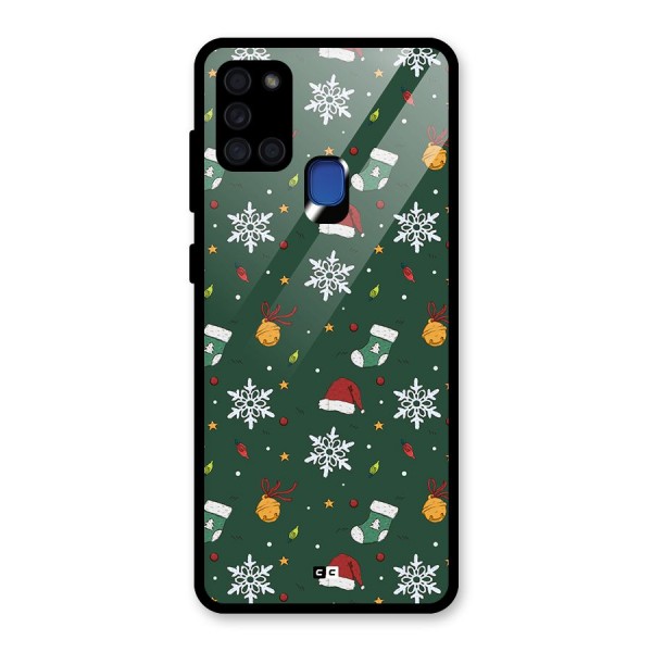 Christmas Call Glass Back Case for Galaxy A21s