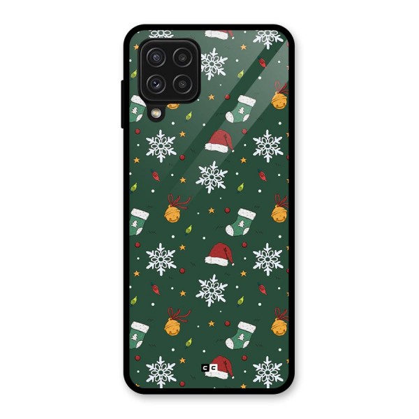 Christmas Call Glass Back Case for Galaxy A22 4G