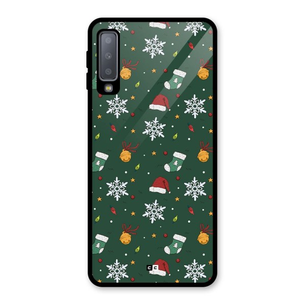 Christmas Call Glass Back Case for Galaxy A7 (2018)