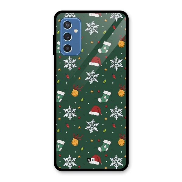 Christmas Call Glass Back Case for Galaxy M52 5G