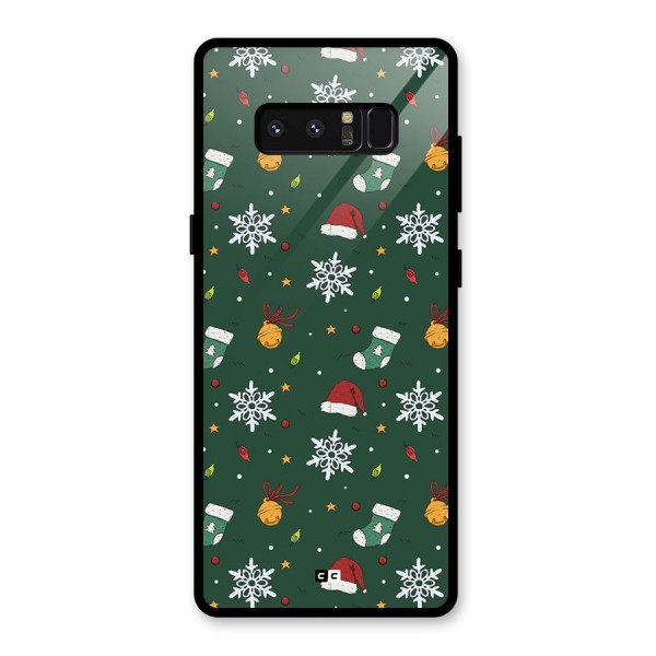 Christmas Call Glass Back Case for Galaxy Note 8