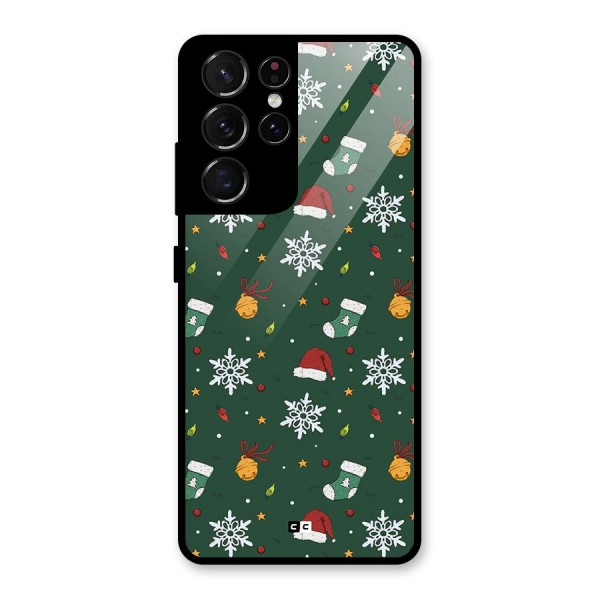 Christmas Call Glass Back Case for Galaxy S21 Ultra 5G