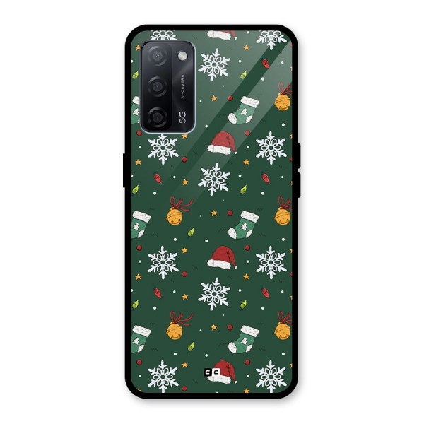 Christmas Call Glass Back Case for Oppo A53s 5G