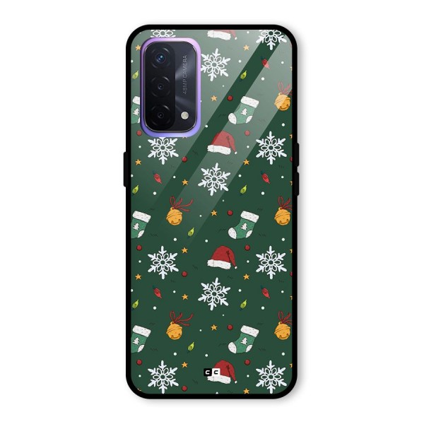 Christmas Call Glass Back Case for Oppo A74 5G