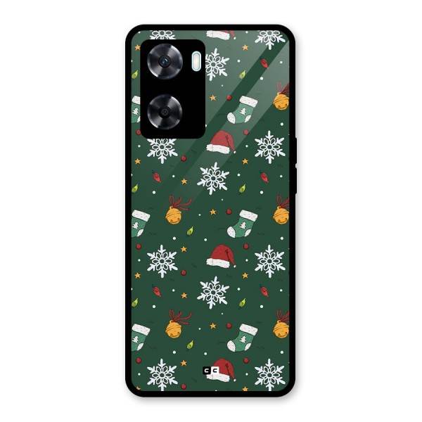 Christmas Call Glass Back Case for Oppo A77s