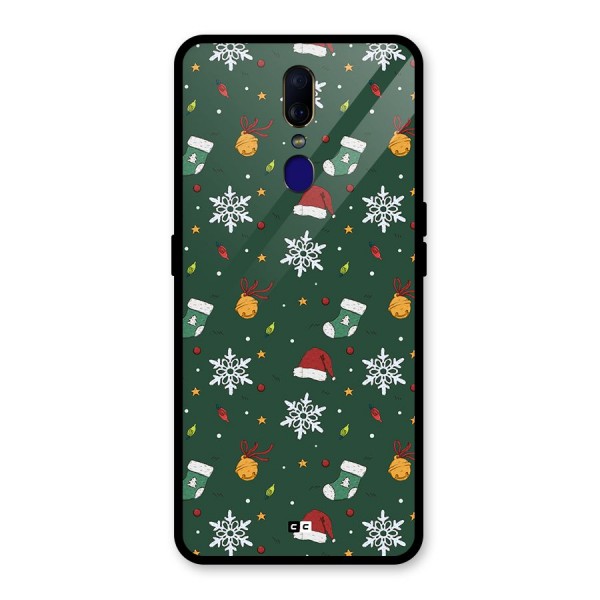 Christmas Call Glass Back Case for Oppo F11