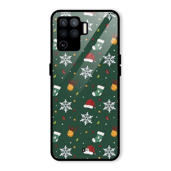 Christmas Call Glass Back Case for Oppo F19 Pro