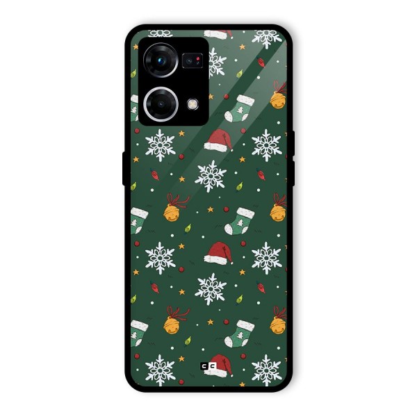 Christmas Call Glass Back Case for Oppo F21 Pro 5G