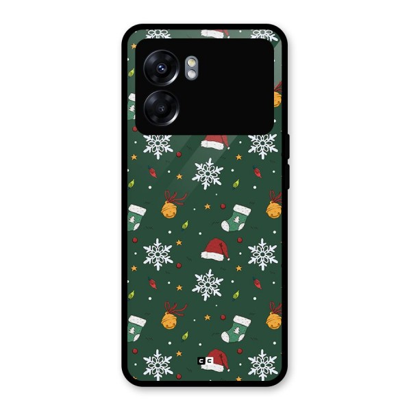 Christmas Call Glass Back Case for Oppo K10 5G