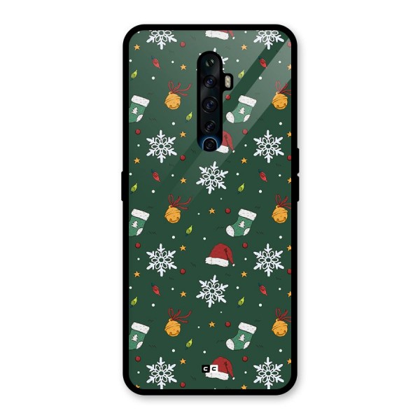 Christmas Call Glass Back Case for Oppo Reno2 F