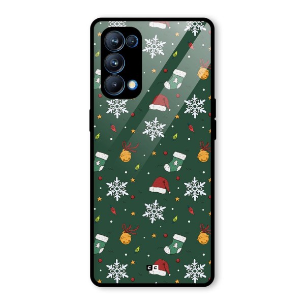 Christmas Call Glass Back Case for Oppo Reno5 Pro 5G