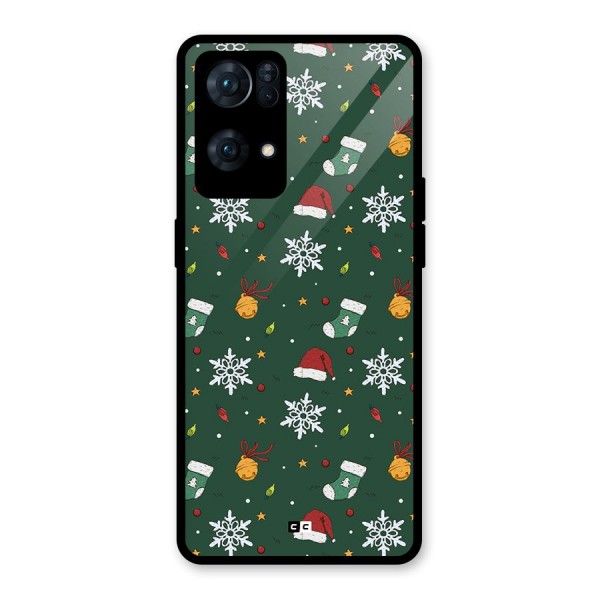 Christmas Call Glass Back Case for Oppo Reno7 Pro 5G