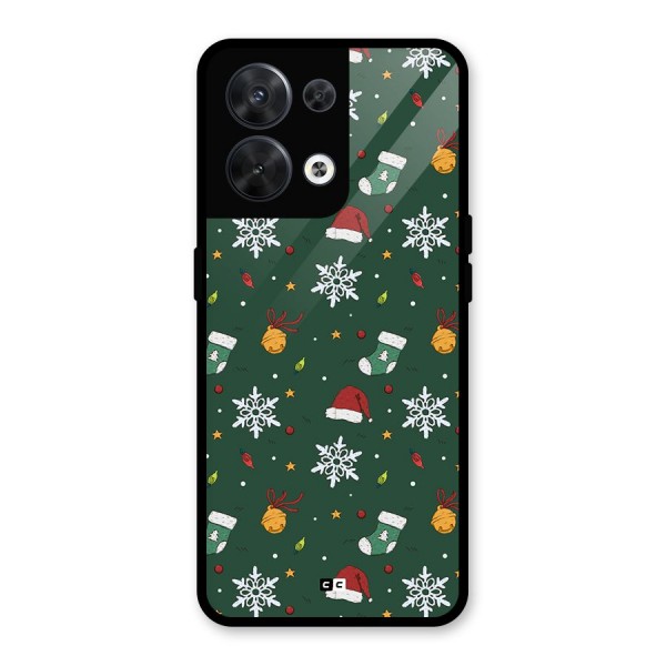 Christmas Call Glass Back Case for Oppo Reno8 5G