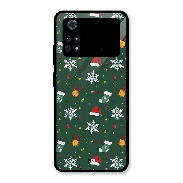 Christmas Call Glass Back Case for Poco M4 Pro 4G