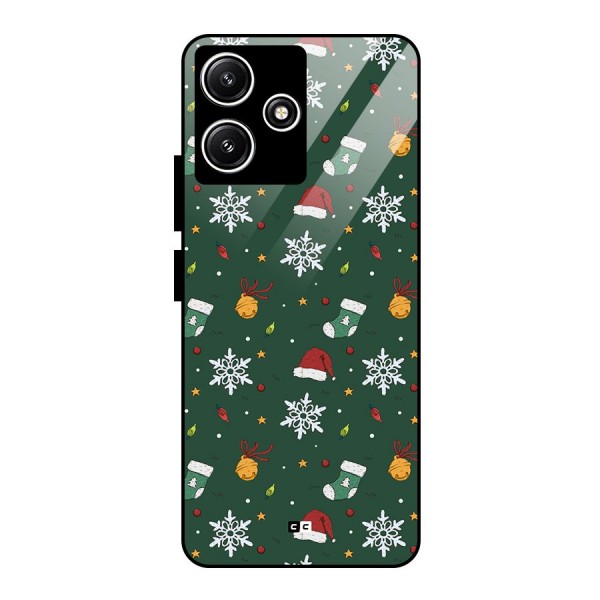 Christmas Call Glass Back Case for Poco M6 Pro