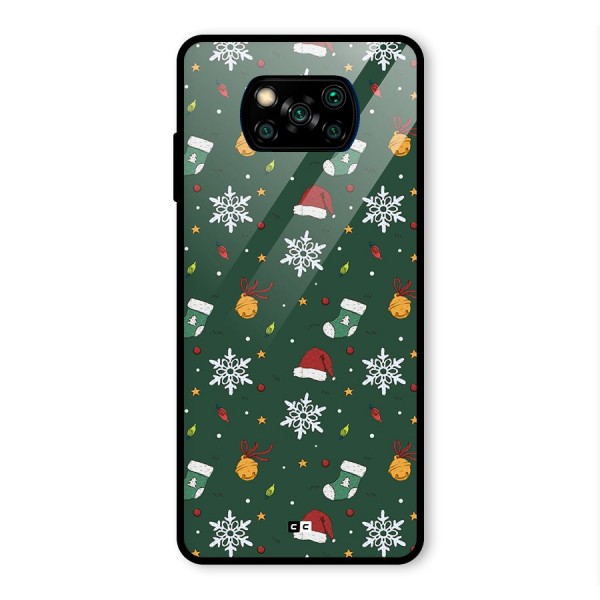 Christmas Call Glass Back Case for Poco X3 Pro