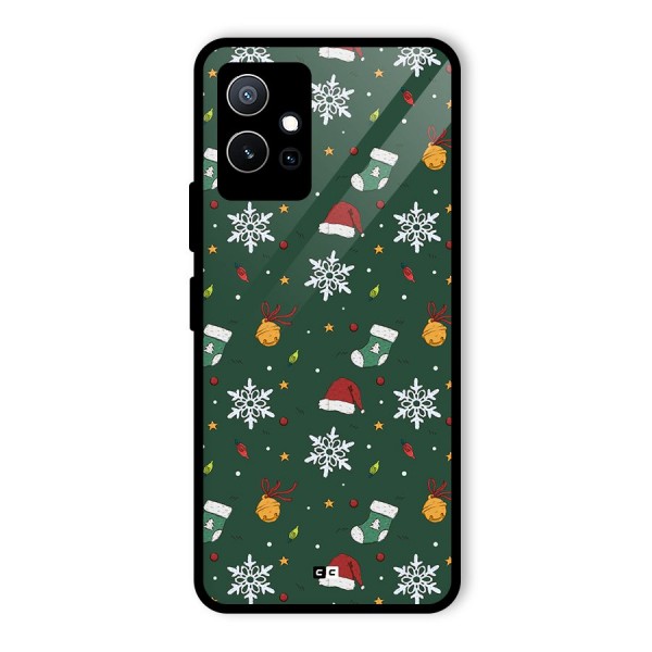 Christmas Call Glass Back Case for Vivo T1 5G