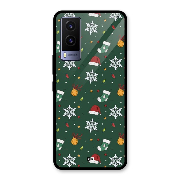 Christmas Call Glass Back Case for Vivo V21e 5G