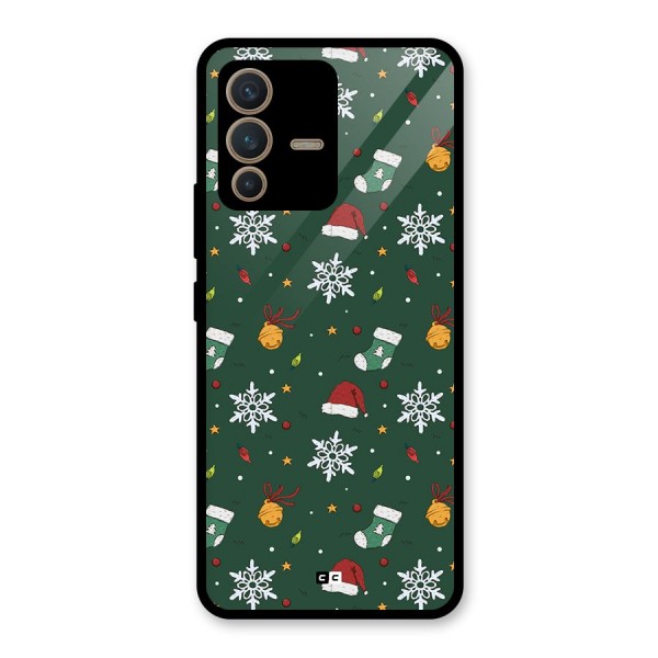 Christmas Call Glass Back Case for Vivo V23 5G