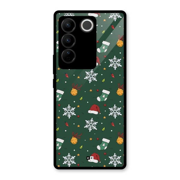 Christmas Call Glass Back Case for Vivo V27