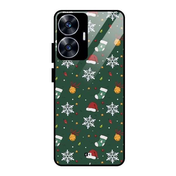 Christmas Call Glass Back Case for realme C55