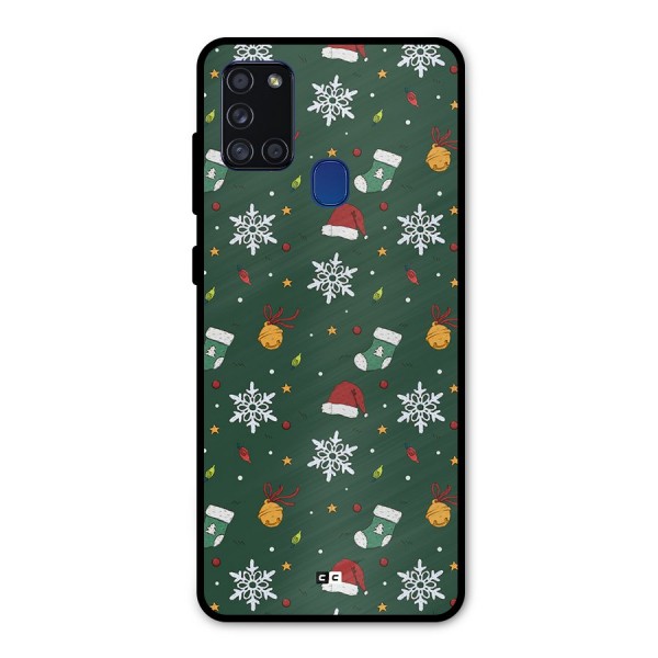 Christmas Call Metal Back Case for Galaxy A21s