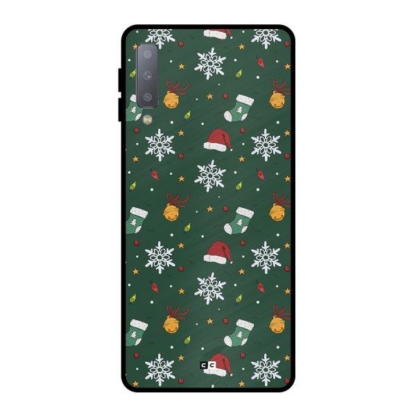 Christmas Call Metal Back Case for Galaxy A7 (2018)