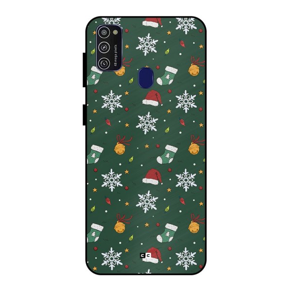 Christmas Call Metal Back Case for Galaxy M21