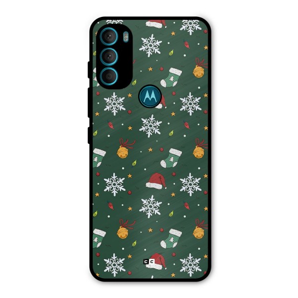 Christmas Call Metal Back Case for Moto G71 5G