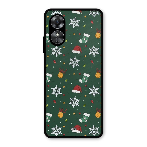 Christmas Call Metal Back Case for Oppo A17