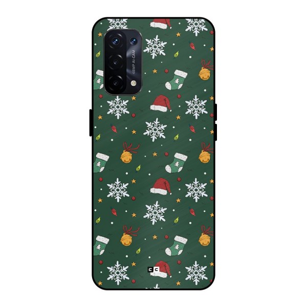 Christmas Call Metal Back Case for Oppo A74 5G