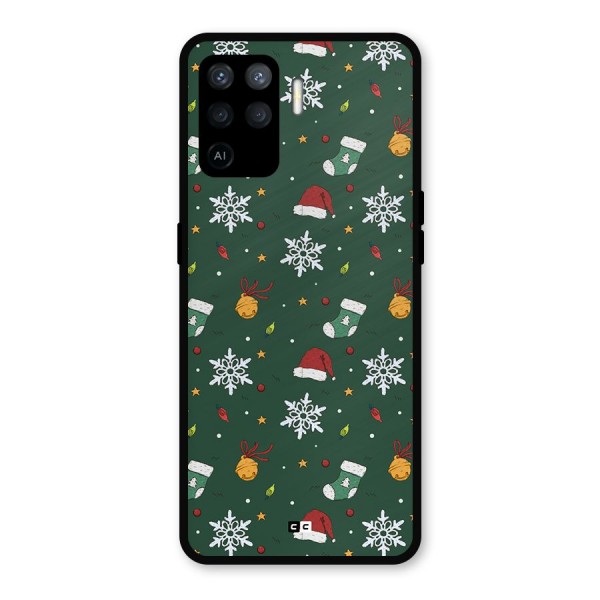 Christmas Call Metal Back Case for Oppo F19 Pro