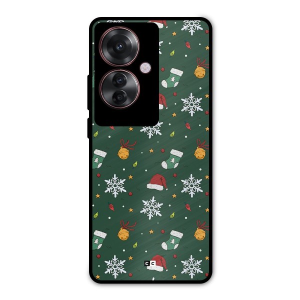 Christmas Call Metal Back Case for Oppo F25 Pro