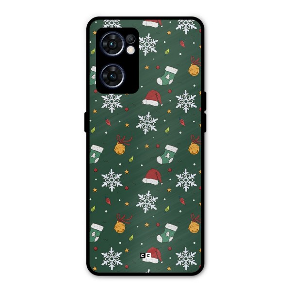 Christmas Call Metal Back Case for Oppo Reno7 5G