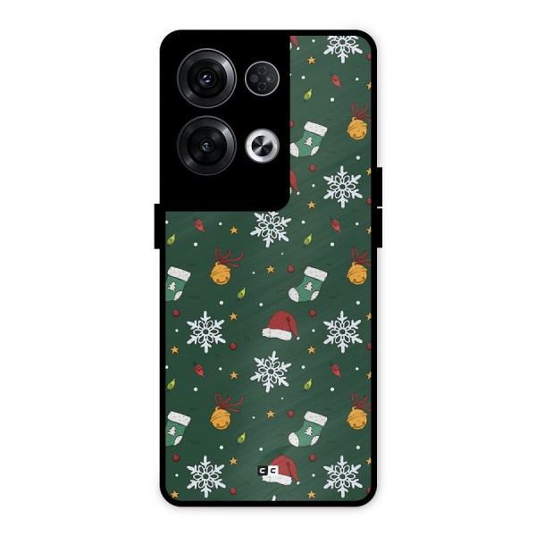 Christmas Call Metal Back Case for Oppo Reno8 Pro 5G