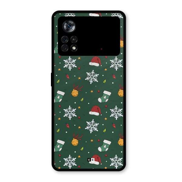 Christmas Call Metal Back Case for Poco X4 Pro 5G