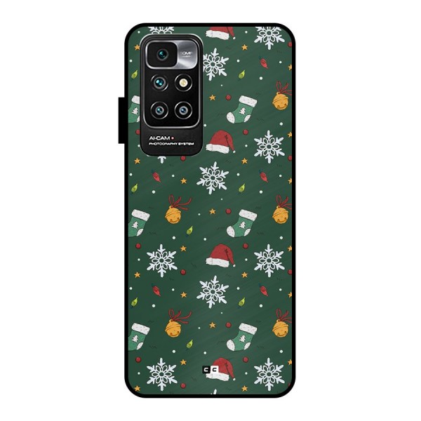 Christmas Call Metal Back Case for Redmi 10 Prime