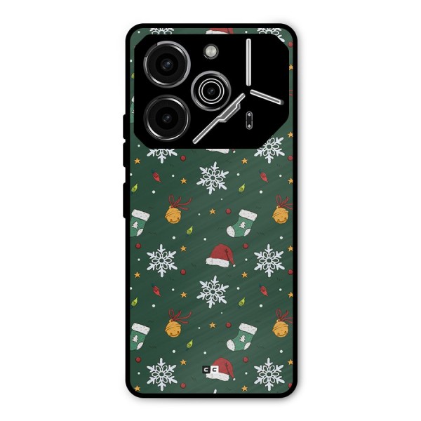 Christmas Call Metal Back Case for Tecno Pova 6 Pro