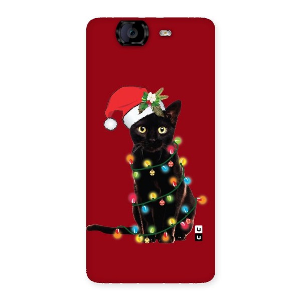 Christmas Cap Cute Cat Back Case for Canvas Knight A350