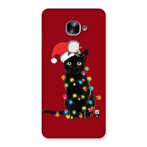 Christmas Cap Cute Cat Back Case for Le 2