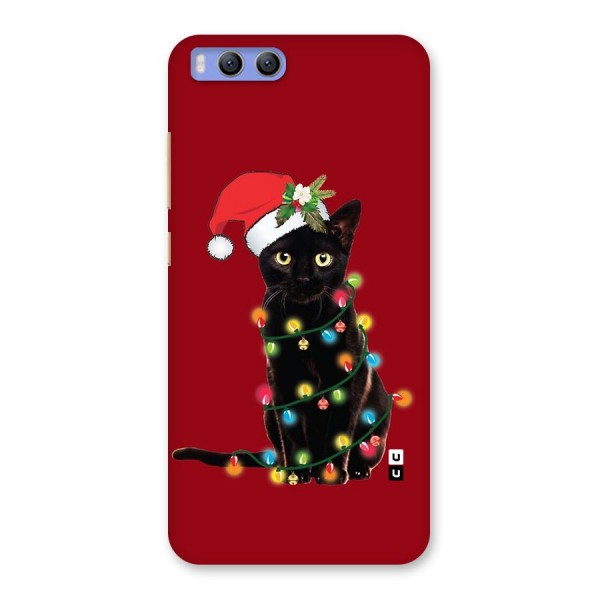 Christmas Cap Cute Cat Back Case for Xiaomi Mi 6