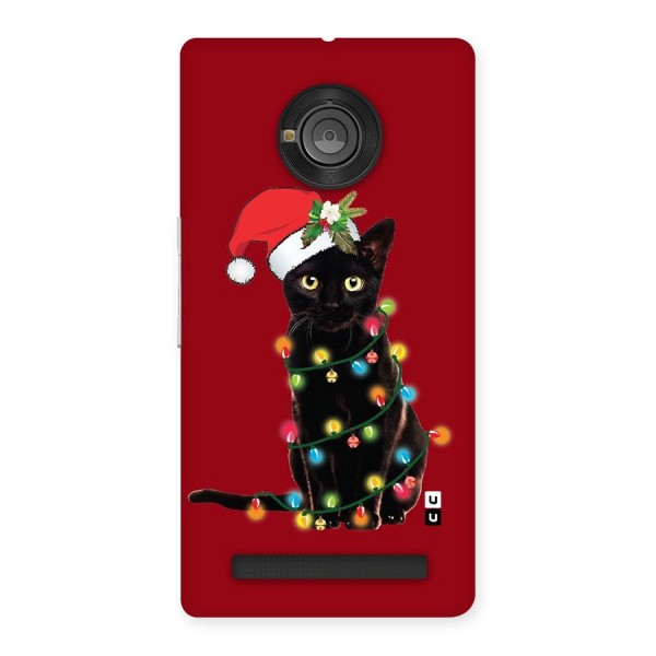 Christmas Cap Cute Cat Back Case for Yuphoria