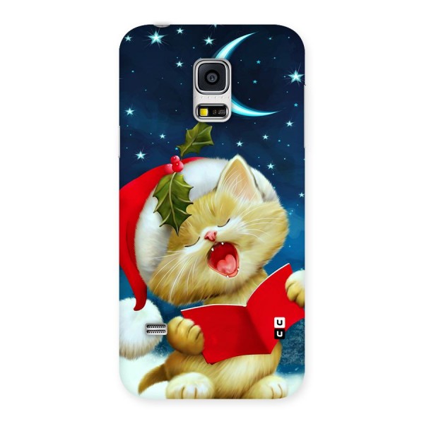 Christmas Cat Back Case for Galaxy S5 Mini