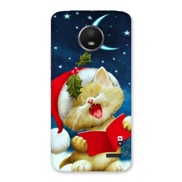 Christmas Cat Back Case for Moto E4