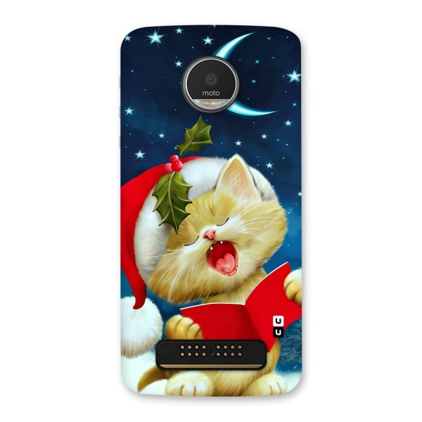 Christmas Cat Back Case for Moto Z Play