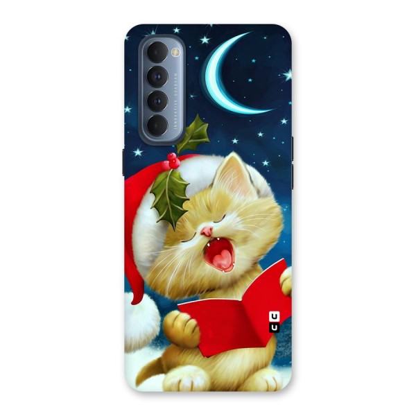 Christmas Cat Back Case for Reno4 Pro