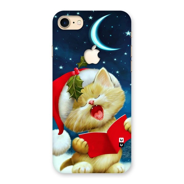 Christmas Cat Back Case for iPhone 7 Apple Cut